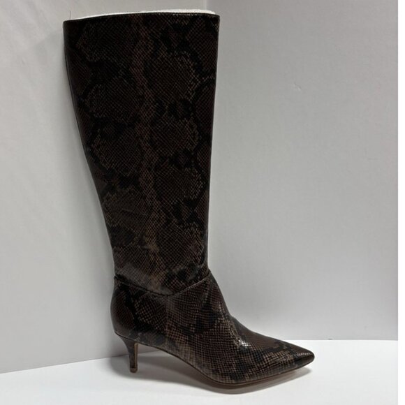 Jessica Simpson Shoes - Jessica Simpson Women’s Flerran, Brown Snake Print Tall Boots, Size 9 M